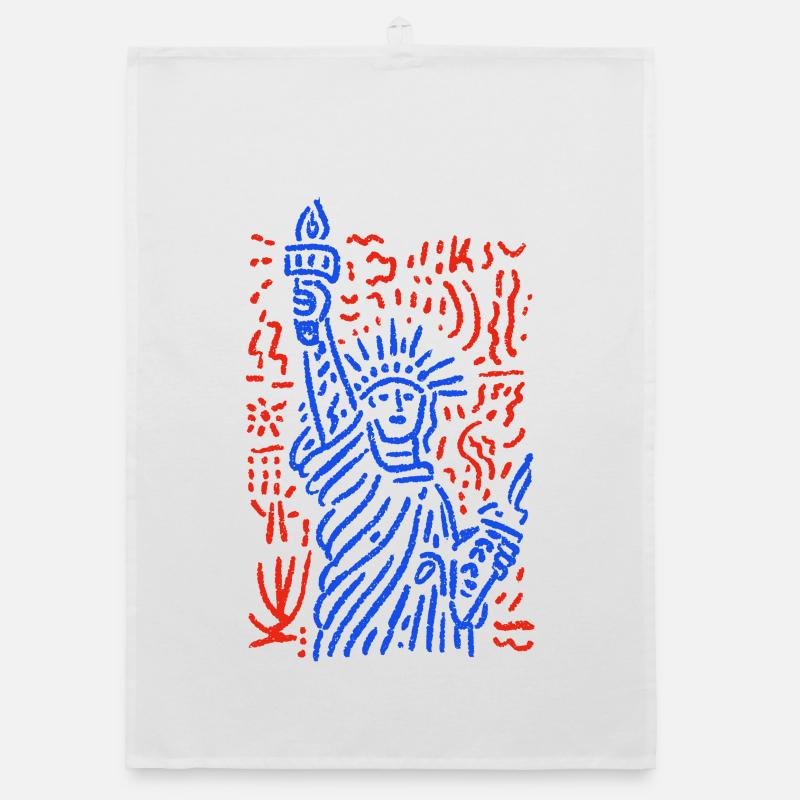 Lady liberty Organic dish towel