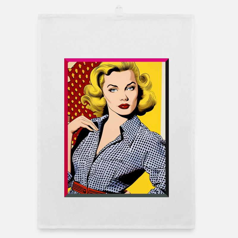 Pop Art Diva Retro Look Polka Dot Blouse Mode Torchon bio