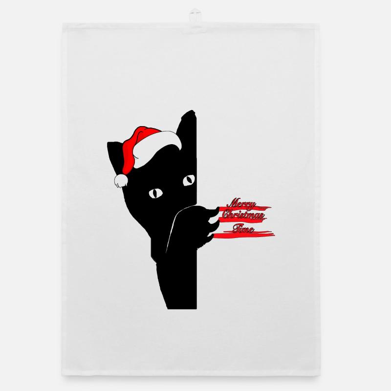 Chat de Noël Torchon bio