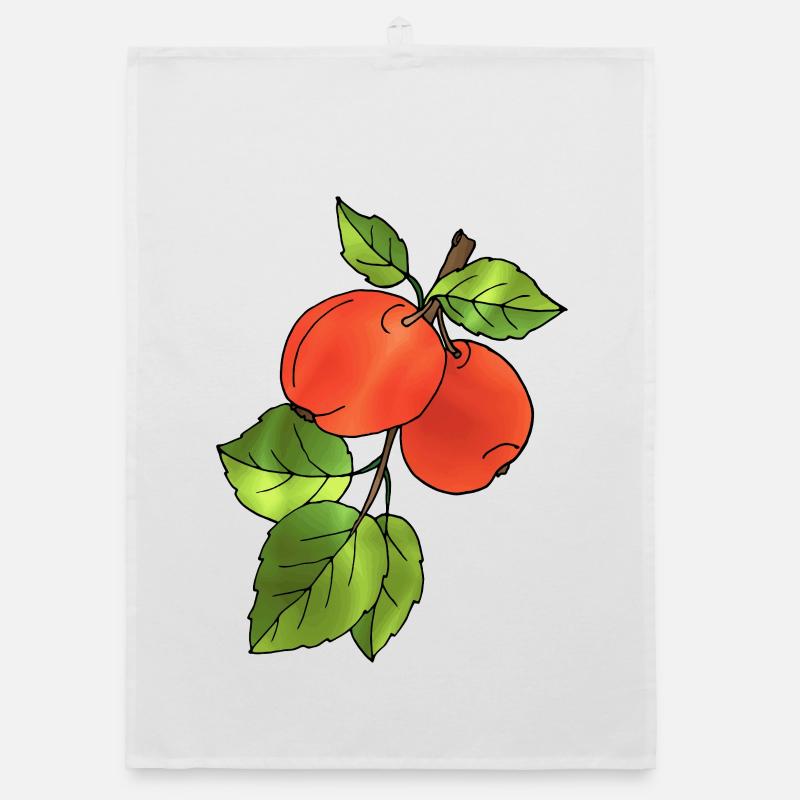 Äpfel Organic Geschirrtuch