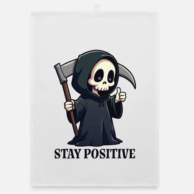 Bleiben Sie positiv Organic Geschirrtuch