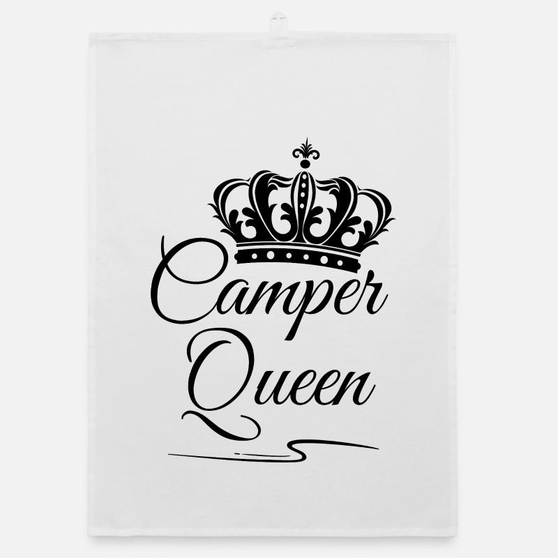 Camper Queen - Organic Geschirrtuch - Weiß