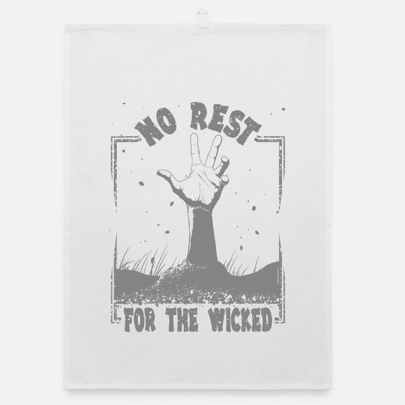 No rest for the wicked Organic dish towel