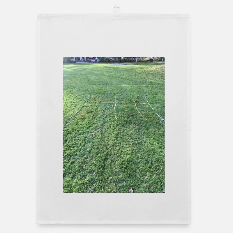 Grille d’herbe éclatante de couleurs Torchon bio