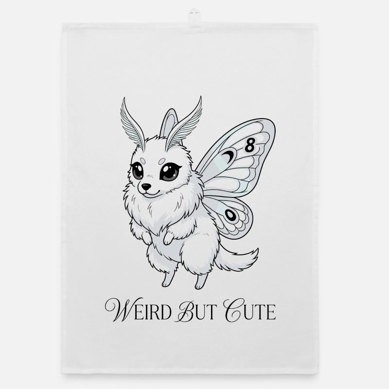 Un papillon étrange mais mignon du 8e anniversaire Torchon bio