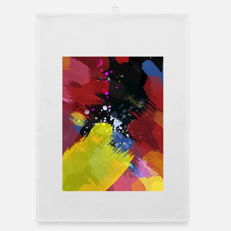 Explosion de couleurs Zones de couleur abstraites Torchon bio