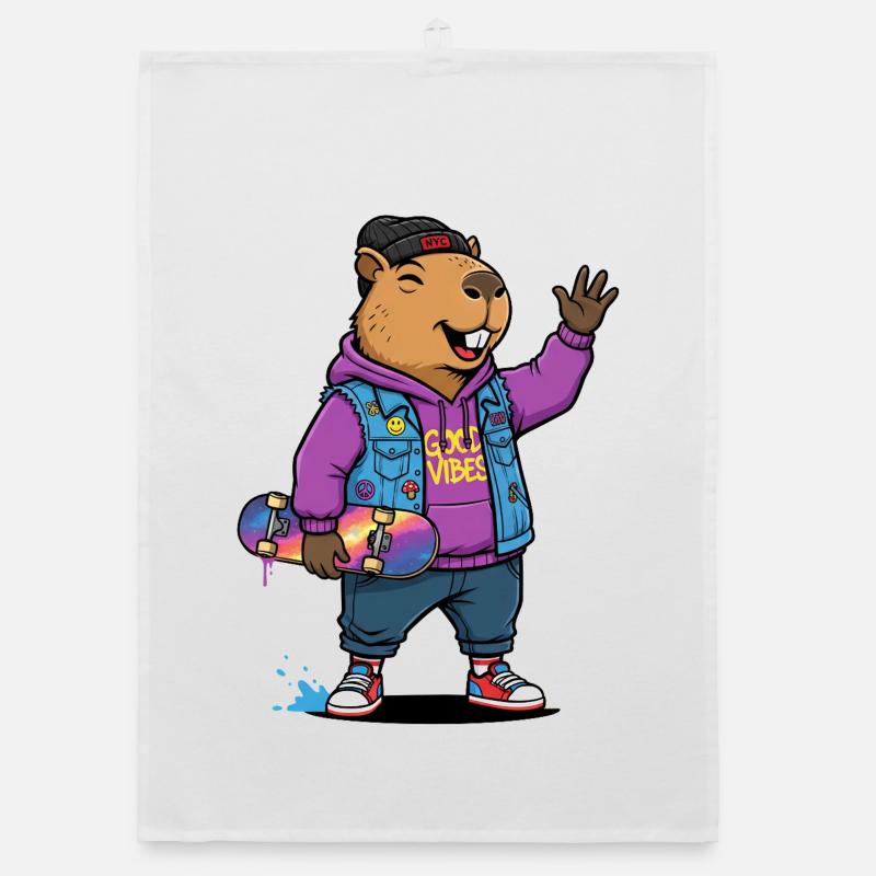 Sweat à capuche Beaver Skate Vibes Torchon bio