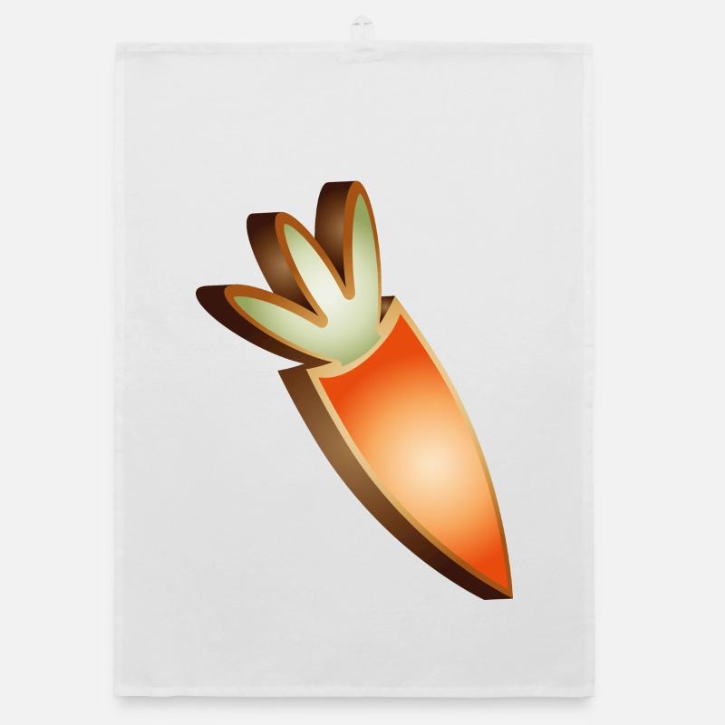 Karotten-Plätzchen im Osterdesign Organic Geschirrtuch