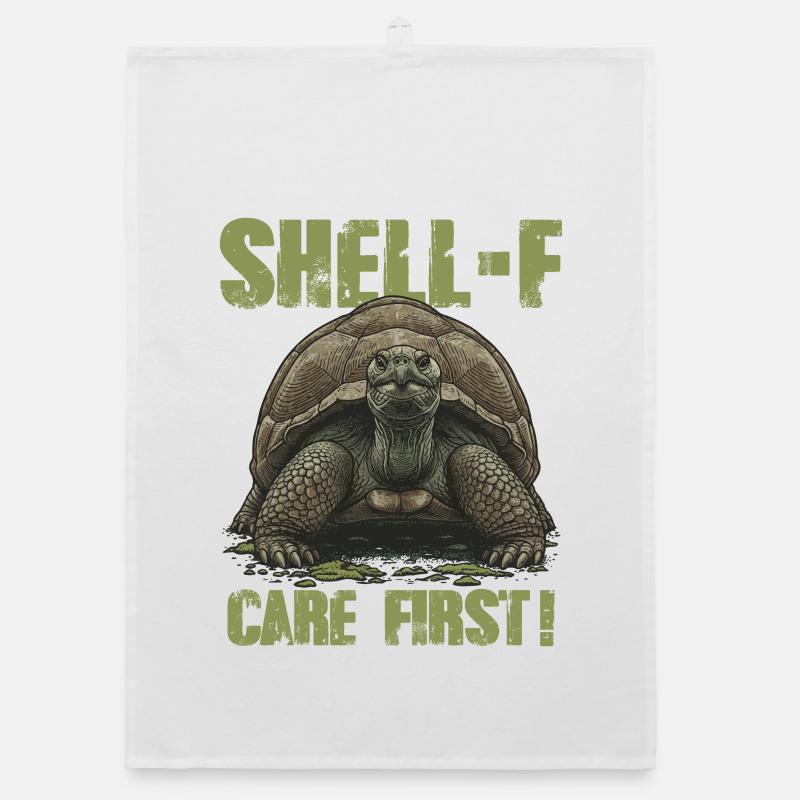 Turtle Shell-f Care First Humor Organic dish towel