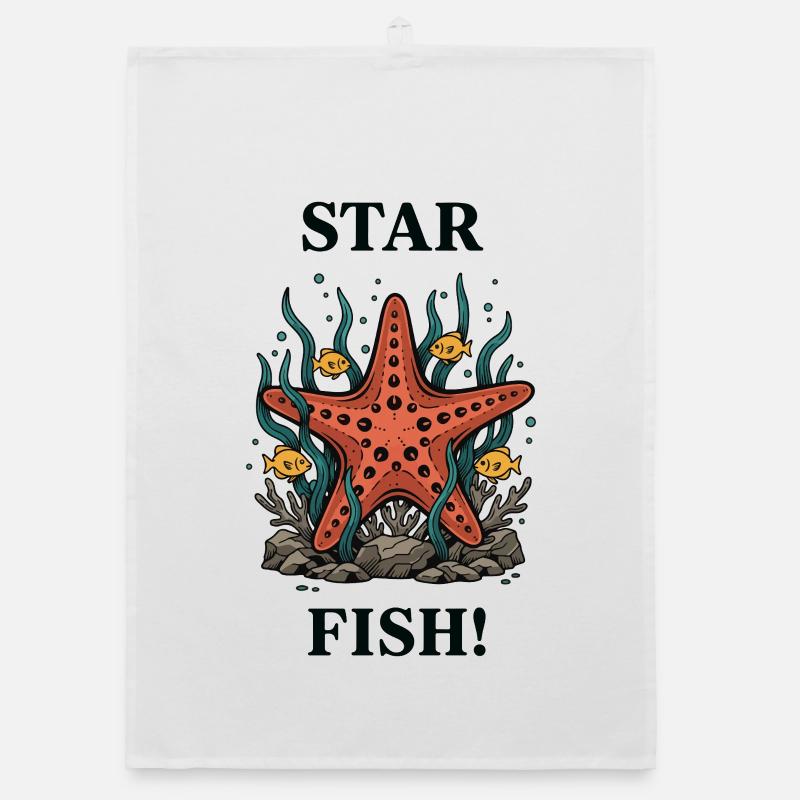 Star Fish Étoile de Mer Océan Torchon bio