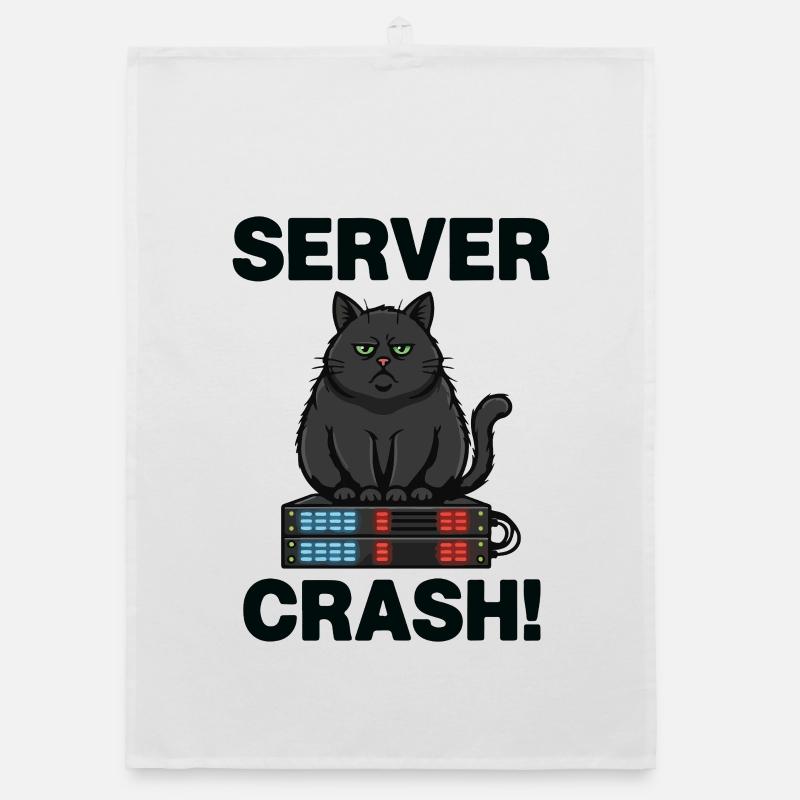 Serverabsturz Chat-Computer-Humor Organic Geschirrtuch