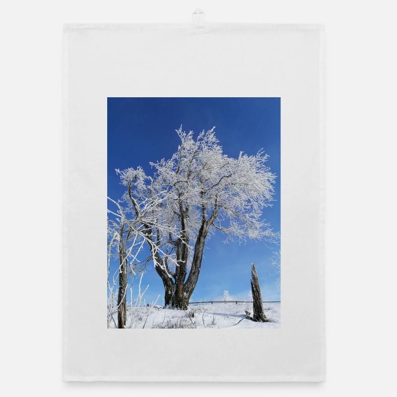 Eisige Kälte Organic Geschirrtuch