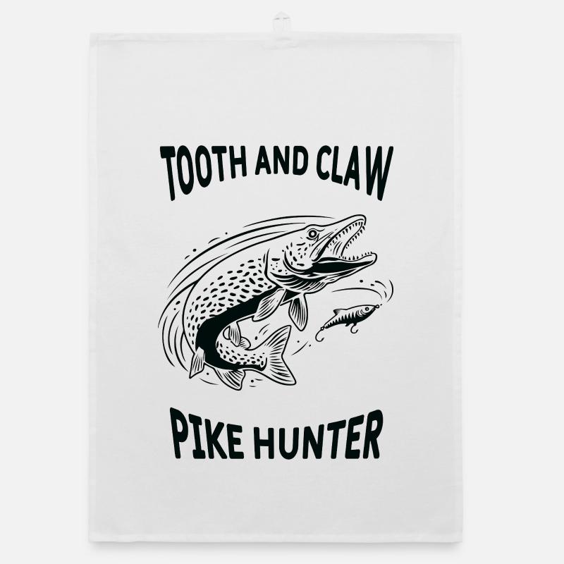 Pêche Rivière Brochet Pike Hunter Torchon bio