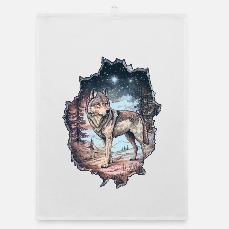 Wolf Organic dish towel