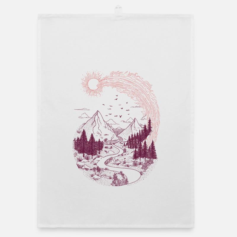 Mountain path Sonnenring Organic dish towel
