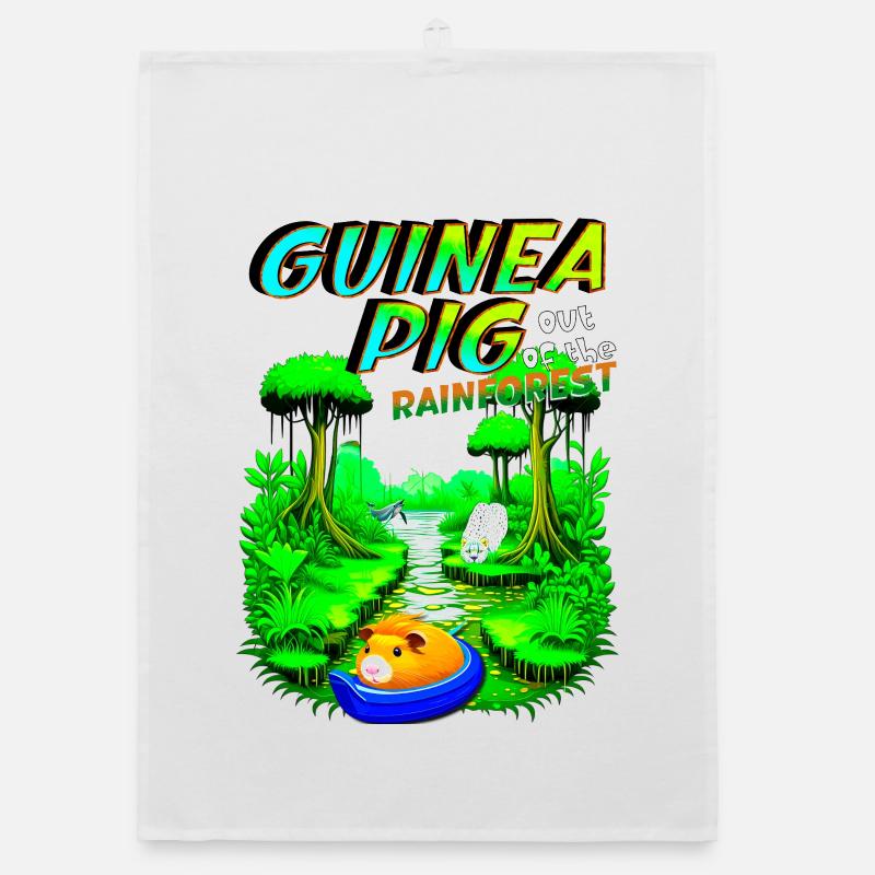 Aventure dans la jungle des cochons d’Inde Torchon bio