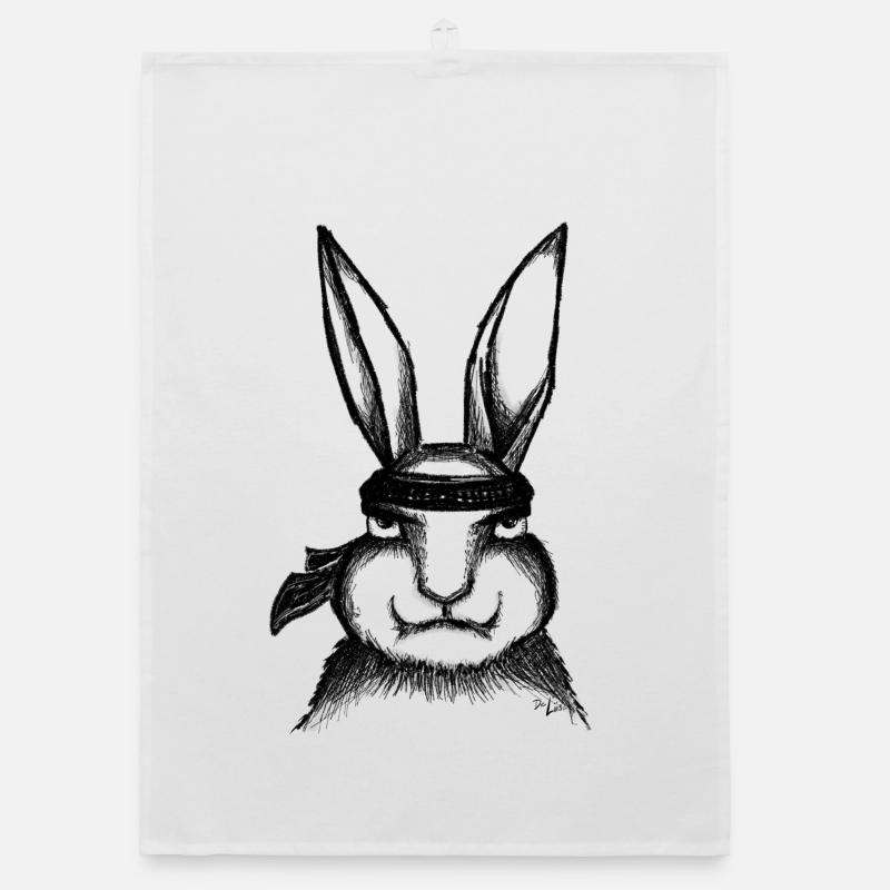 KARATE HASE Organic Geschirrtuch