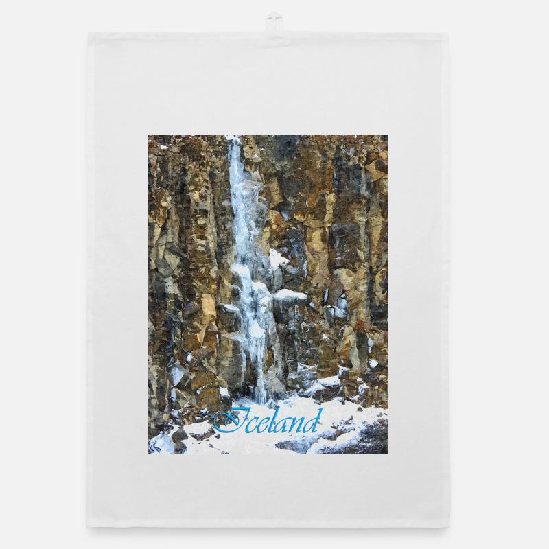 Island-Wasserfall Organic Geschirrtuch