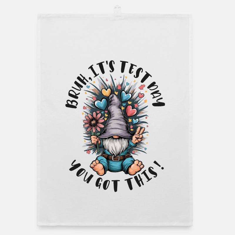 Bruh Prüfung du schaffst das Schule Motivation Organic Geschirrtuch