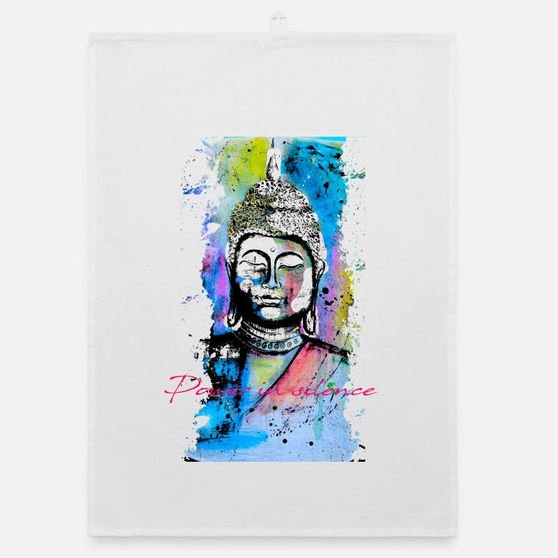 Puissance silencieuse du Bouddha Torchon bio