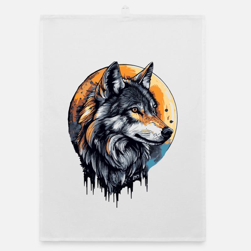 Wolf Moon Organic dish towel