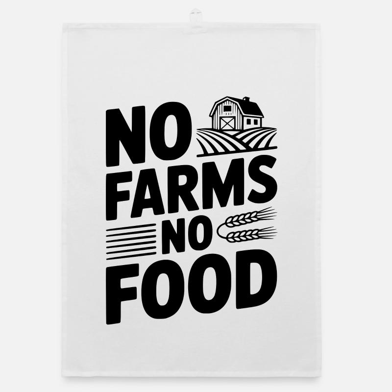 Pas de fermes, pas de nourriture Torchon bio