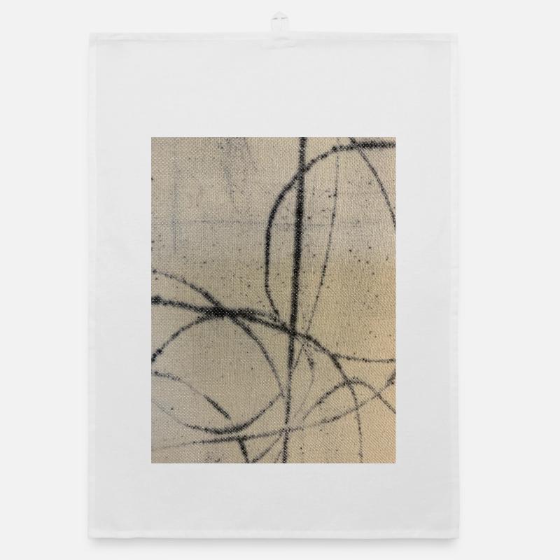 Abstract art on sweater Organic dish towel