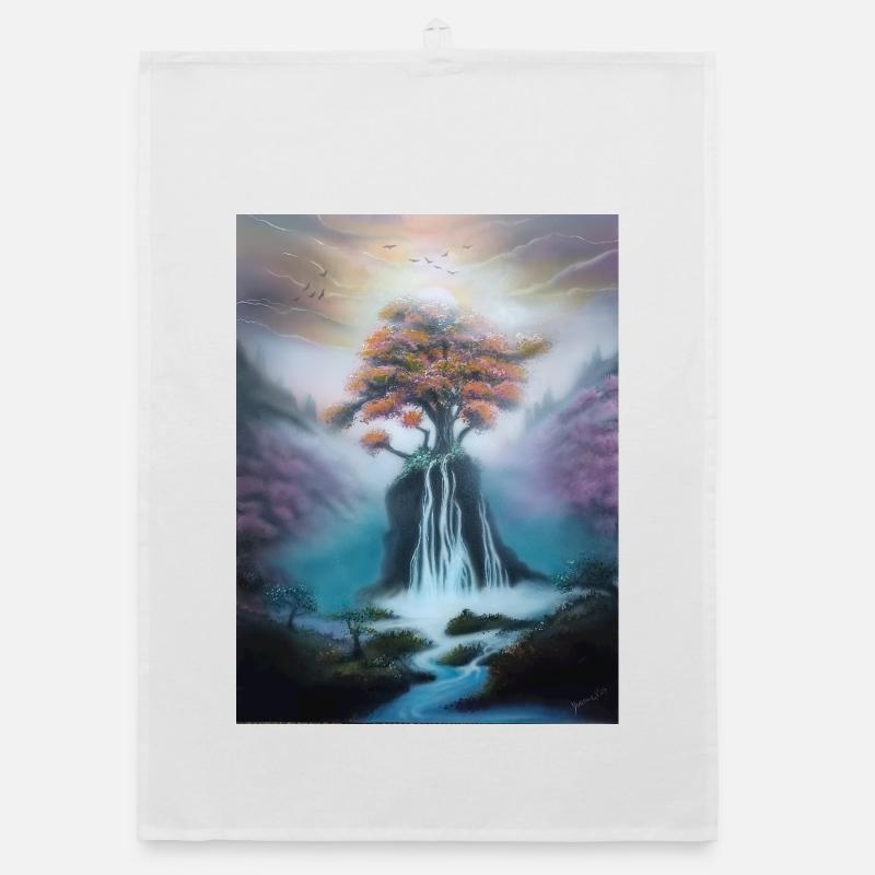 Traumlandschaft  Organic Geschirrtuch