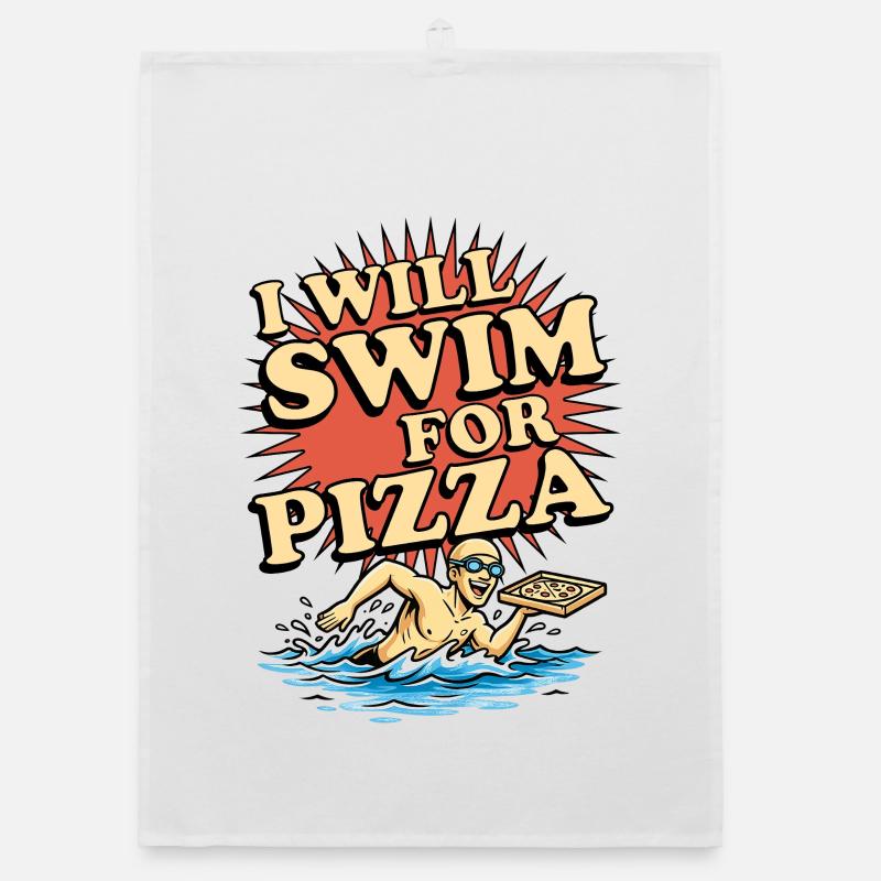 Je nage pour la pizza Torchon bio