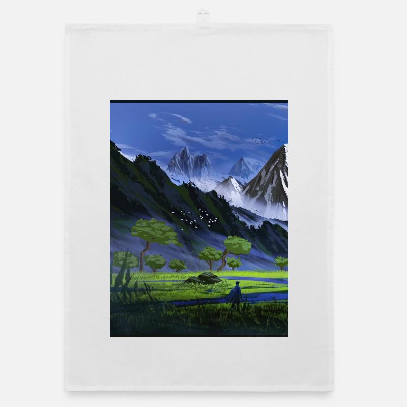 Alpine Valley & Blue Mountains Organic dish towel