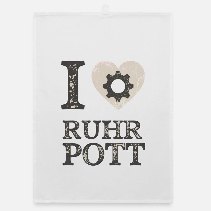 Ich liebe Ruhrpott Gear Organic Geschirrtuch
