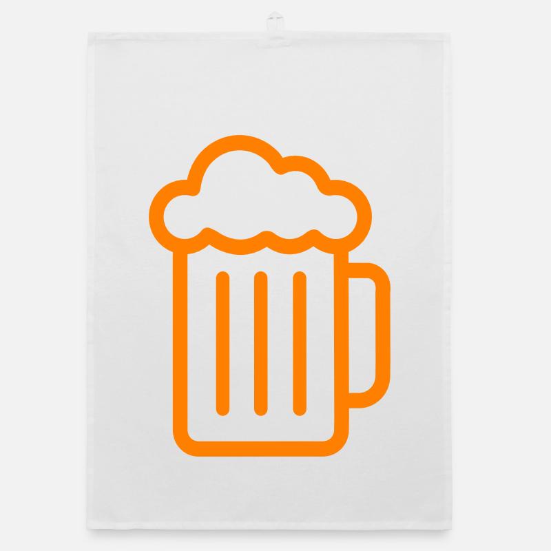 Bier Symbol Organic Geschirrtuch