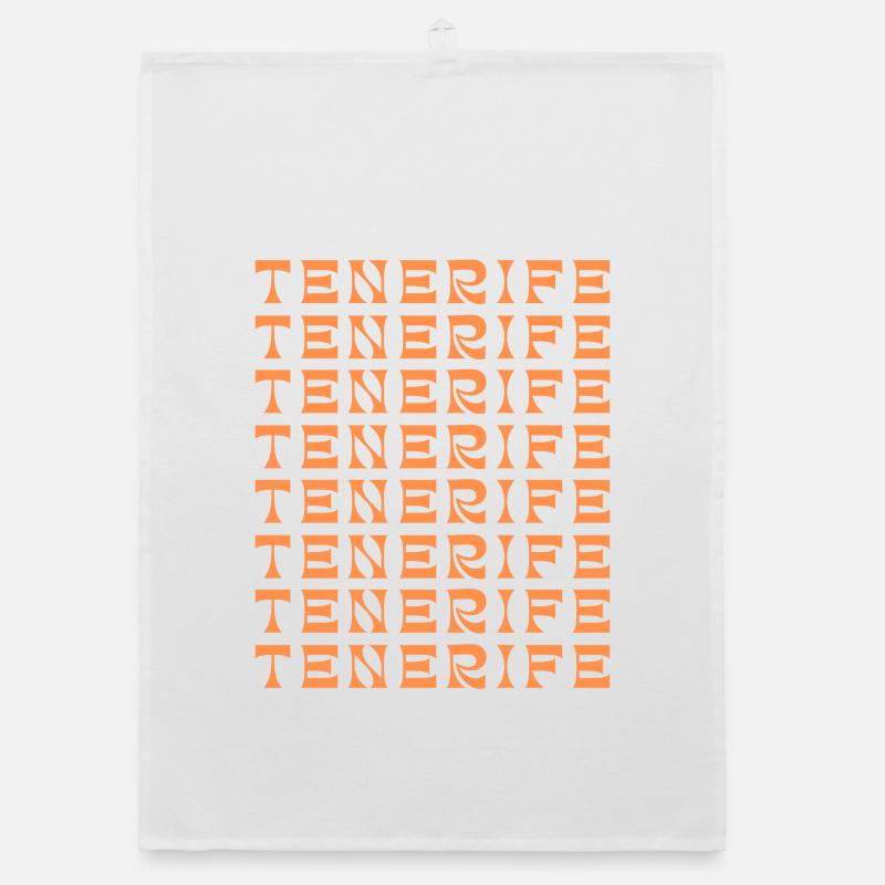Tenerife Grid Pattern Organic dish towel