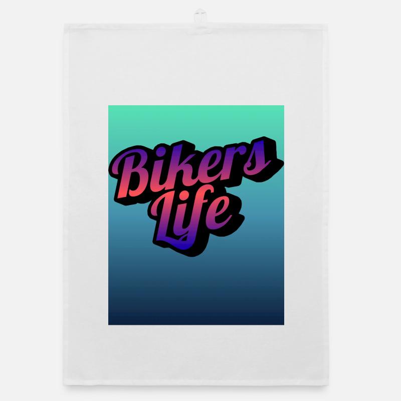 Biker Life Gradient Organic dish towel