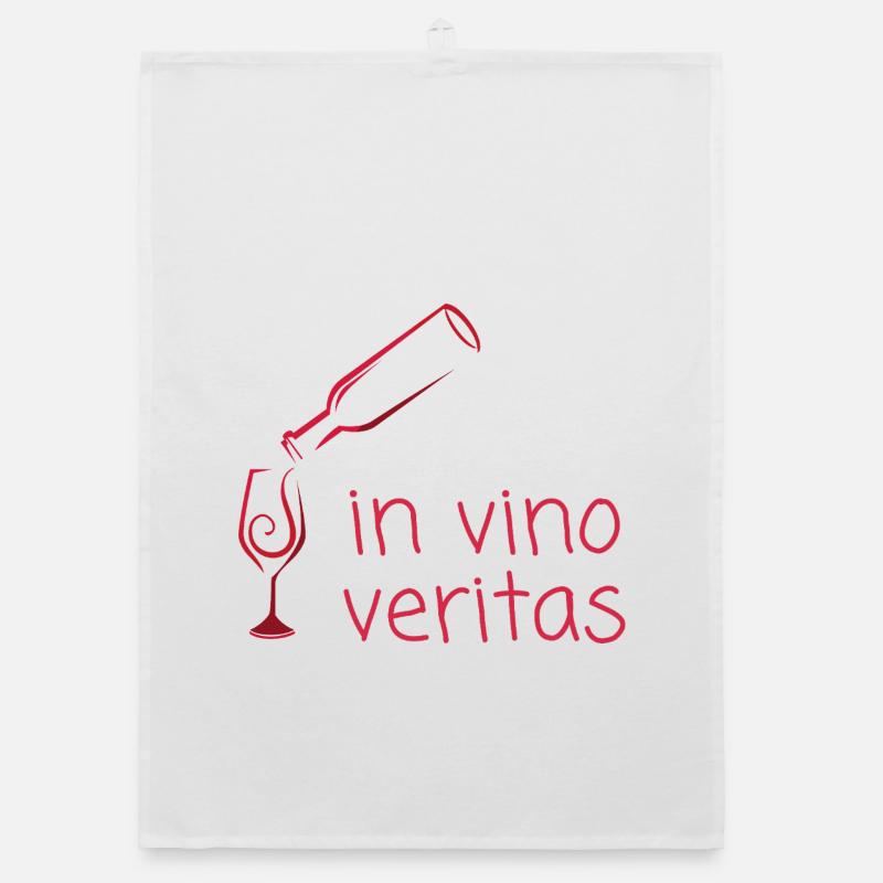 in vino veritas Organic Geschirrtuch
