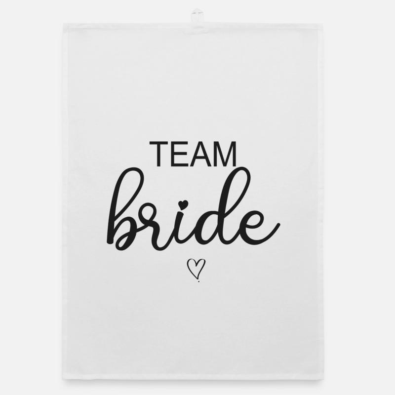 Team Bride Organic dish towel