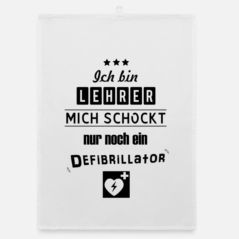 Lustiger Lehrer Organic Geschirrtuch