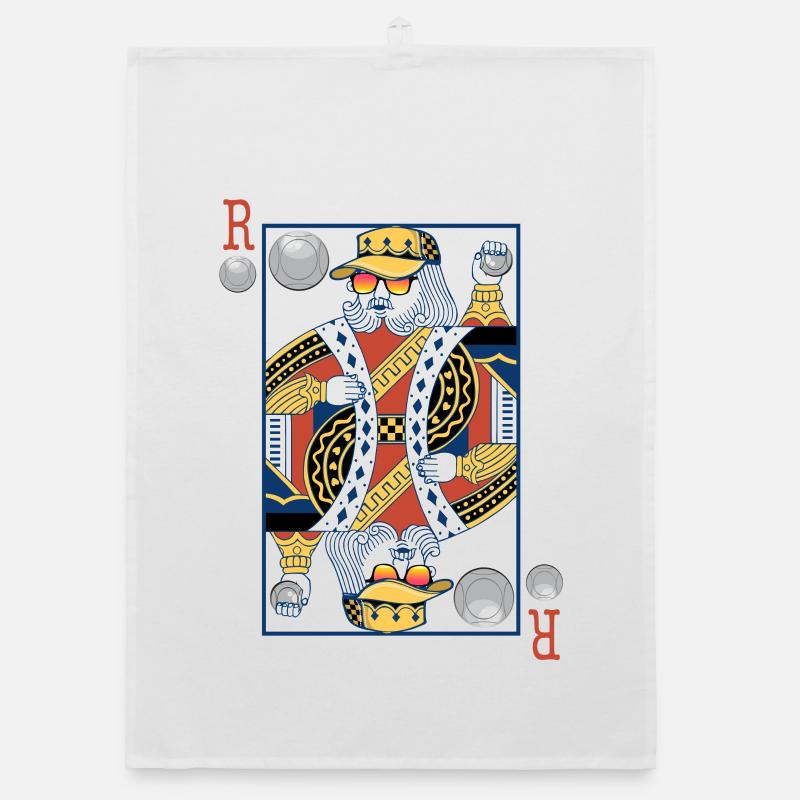 Roi de petanque v2 Torchon bio