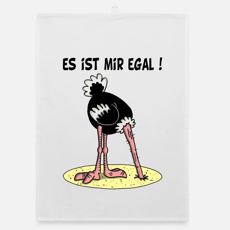 Es ist mir egal Organic Geschirrtuch
