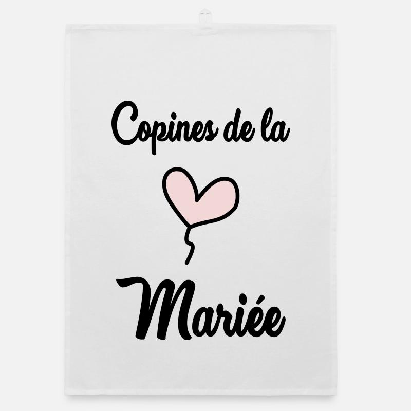 COPINES DE LA MARIEE Torchon bio