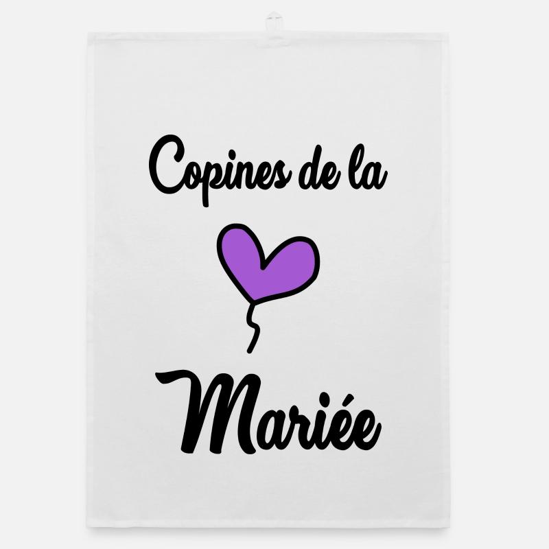 COPINES DE LA MARIEE Torchon bio