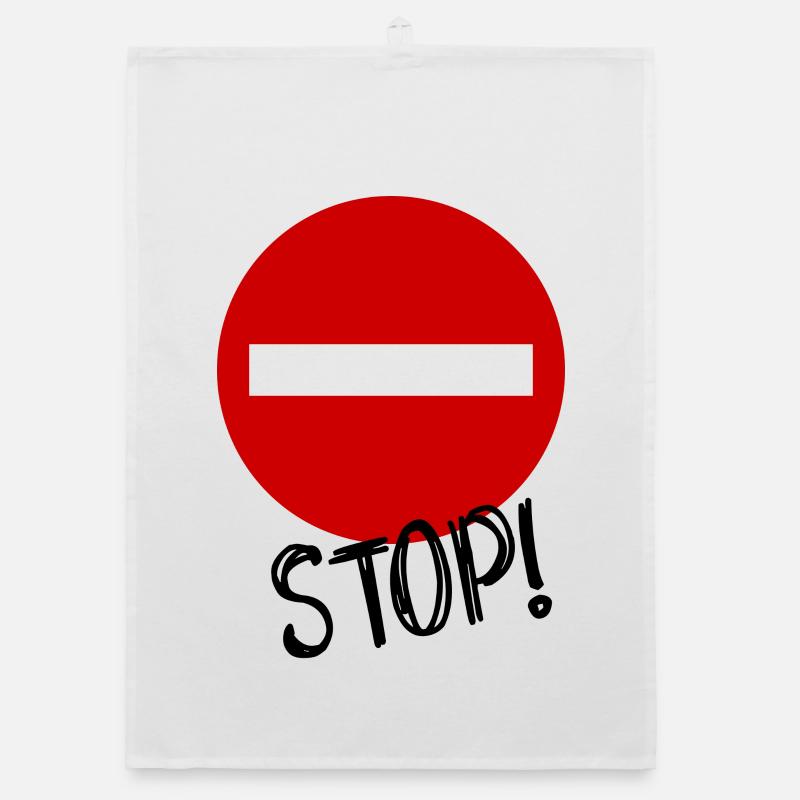 STOP. HUMOR. MESSAGE. QUOTATION. PANEL. DAD Organic dish towel