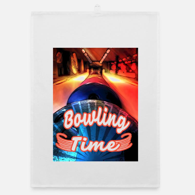 Its Bowling Time Organic Geschirrtuch