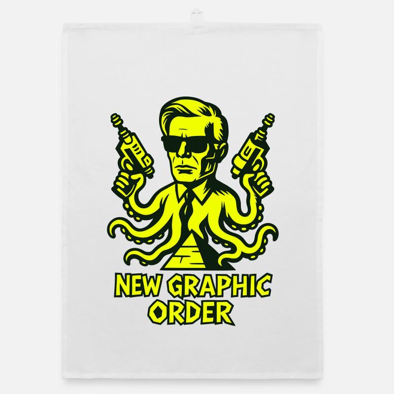NGO agent with tentacles Organic dish towel