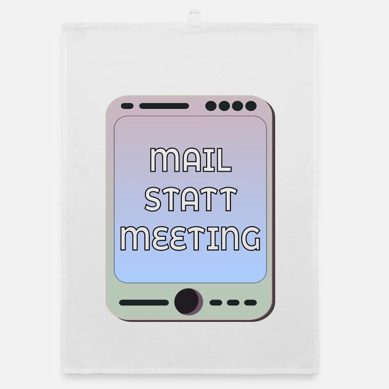 MAIL STATT MEETING Organic Geschirrtuch