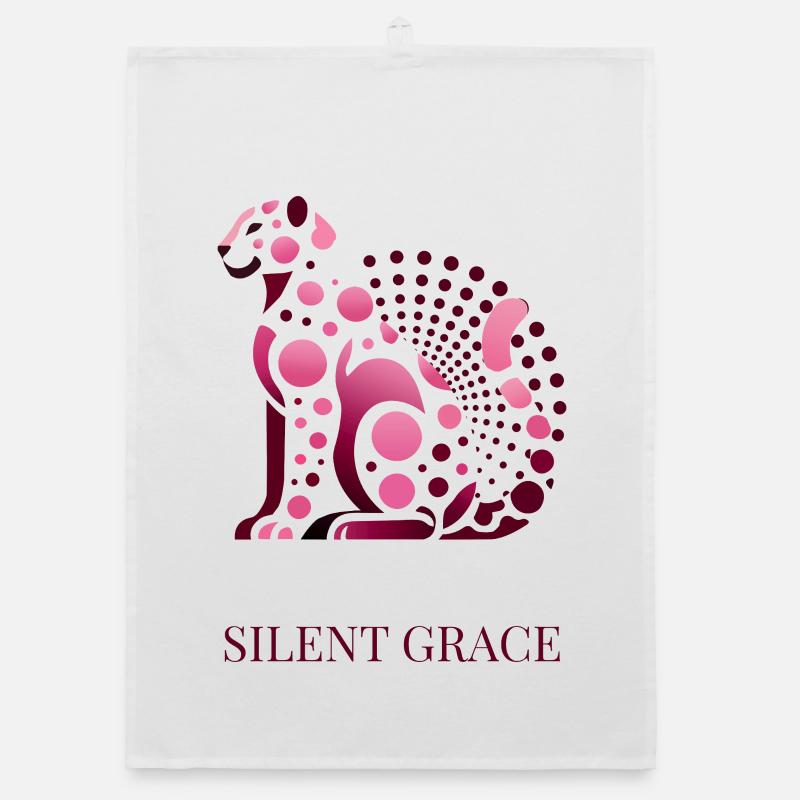 Silent Grace Chat élégant Torchon bio