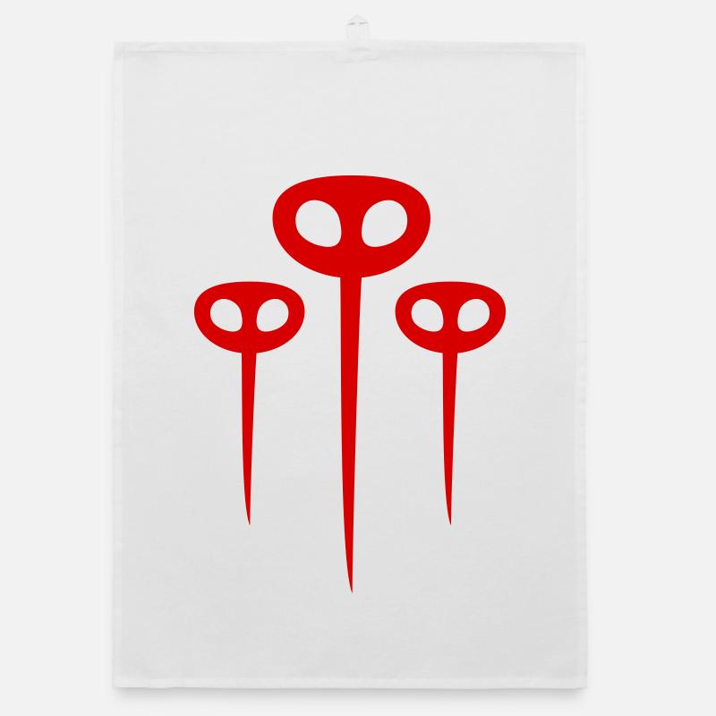 Red Mosquito Flock Organic dish towel