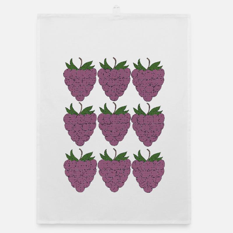 himbeer Muster Textile Organic Geschirrtuch
