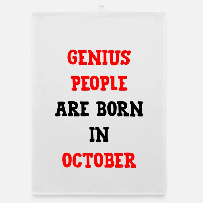 Cadeau Naissance Bébé Génies d'Octobre Torchon bio