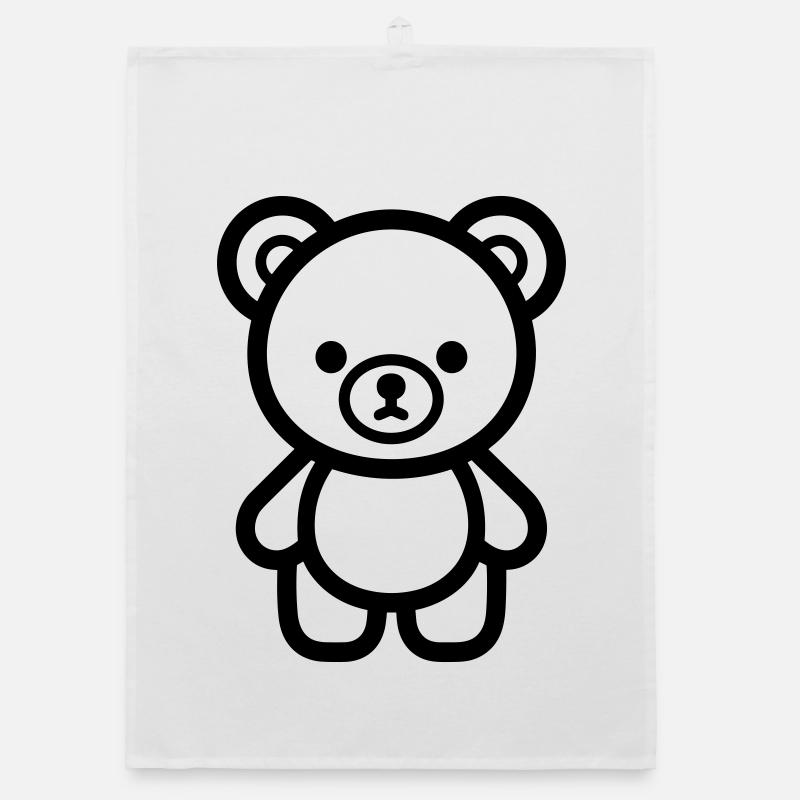 bear cub Organic dish towel